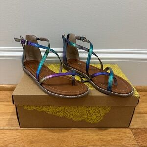 Mix No. 6 Metallic Strappy Sandals